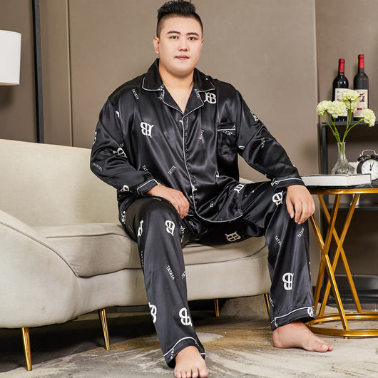 Pijama Hombre Talla Extra Seda Helada Corte Relajado - Image 11