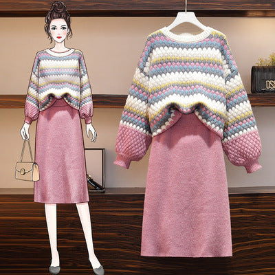 Conjunto de Falda y Suéter de Moda Otoñal para Mujer - Image 10