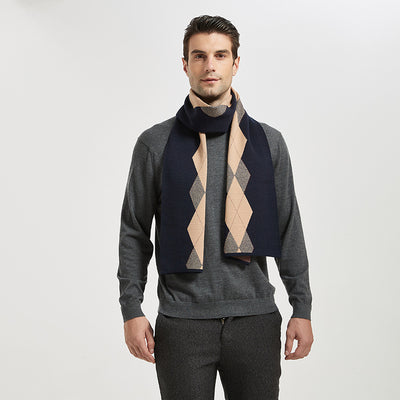 Bufanda Tejida Hombre Estilo Coreano Dongdaemun para Primavera, Otoño e Invierno - Image 34