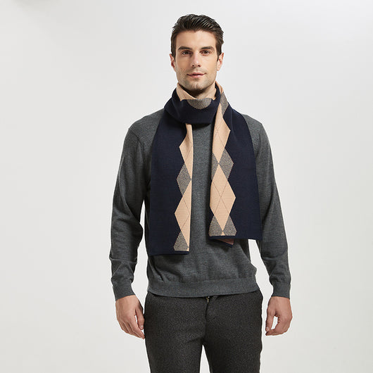 Bufanda Tejida Hombre Estilo Coreano Dongdaemun para Primavera, Otoño e Invierno - Image 34