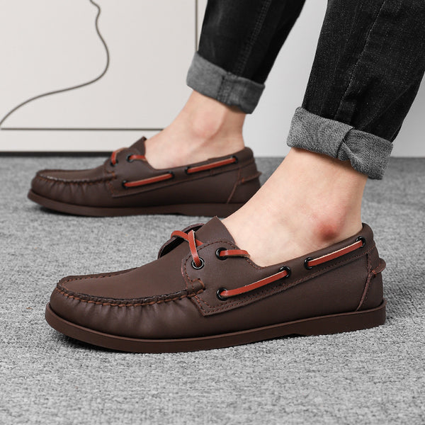 Zapatos Casuales de Cuero para Hombre Talla Grande