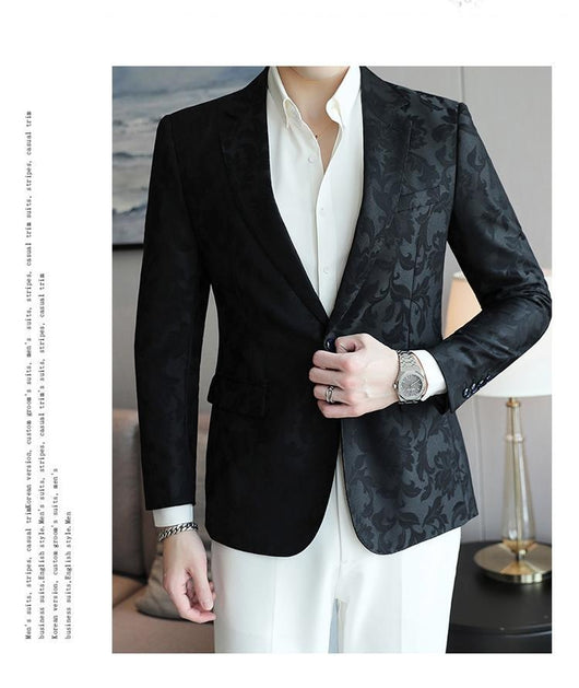 Blazer Slim Fit de Color Liso para Hombre - Primavera Verano - Image 19