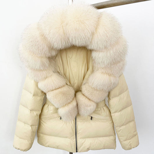 Chaqueta Acolchada Corta Ajustada para Mujer con Forro de Piel - Image 30