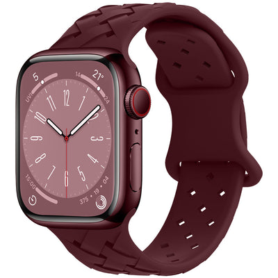 Correa Apple Watch Bambú Cuadros y Encaje Silicona Deportiva - Image 10