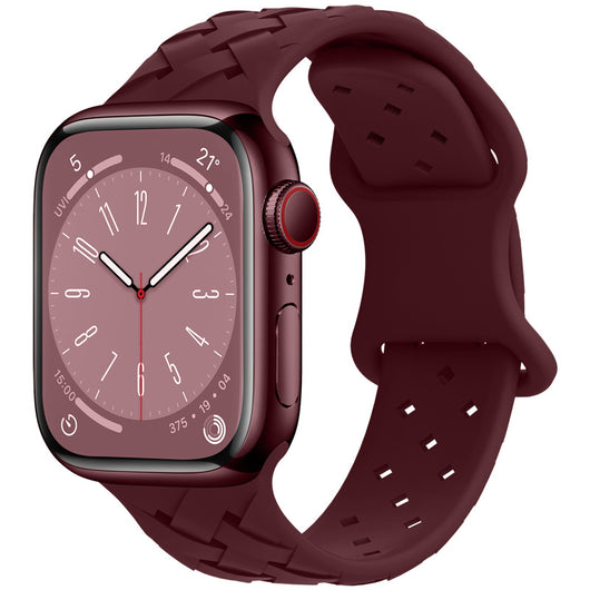 Correa Apple Watch Bambú Cuadros y Encaje Silicona Deportiva - Image 10