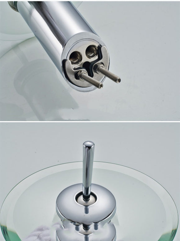 Grifo de Baño Cascada con Control de Agua Fría y Caliente