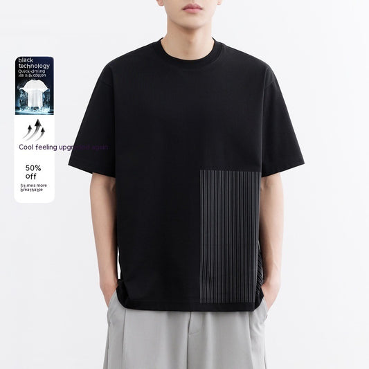Camiseta Fresca Anti-arrugas de Algodón ICE para Hombre - Image 2