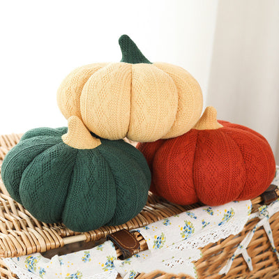 Almohada Redonda de Seda Suave Calabaza - Image 10