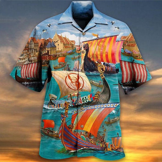 Camisa Casual de Verano para Hombre con Patrón Bus Fashion - Image 13