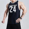 Camiseta Deportiva Elástica Secado Rápido - Jersey de Baloncesto Americano No. 24