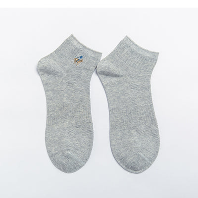 Calcetines Náuticos de Algodón Transpirable con Doble Aguja - Image 4