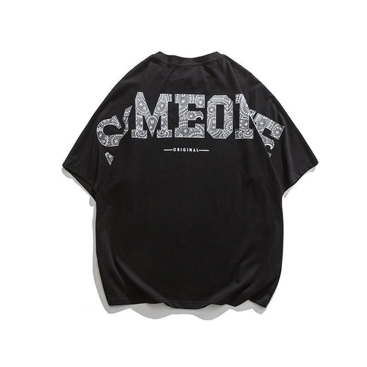 Camiseta Hombre Flores Lazy Suelta Manga Corta - Image 3