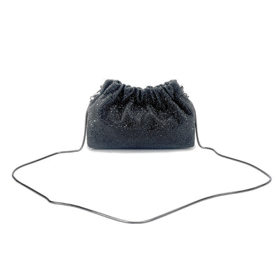 Bolso de Noche con Diamantes Completos y Cordón Ajustable - Image 17