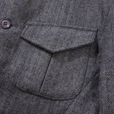 Chaqueta de Lana Gruesa Espiga Retro para Hombre - Image 10