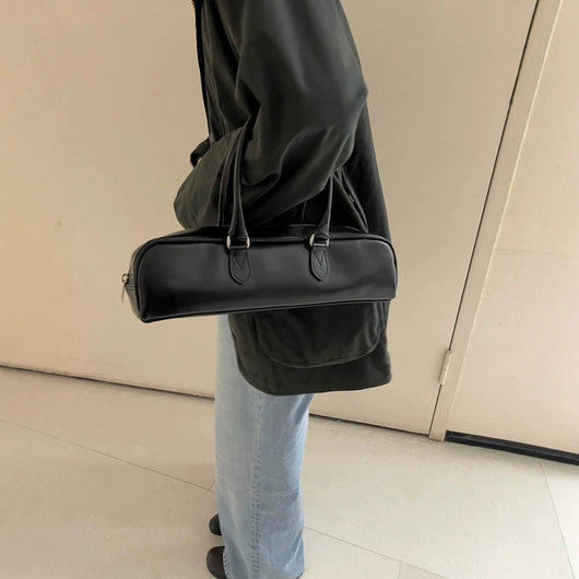 Bolso de Cuero Vacuno Tipo Baguette para Llevar en el Brazo - Image 4