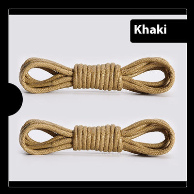 Cordones de Bota de Cuerda Encerada Redonda para Zapatos de Cuero - Un Par - Image 11