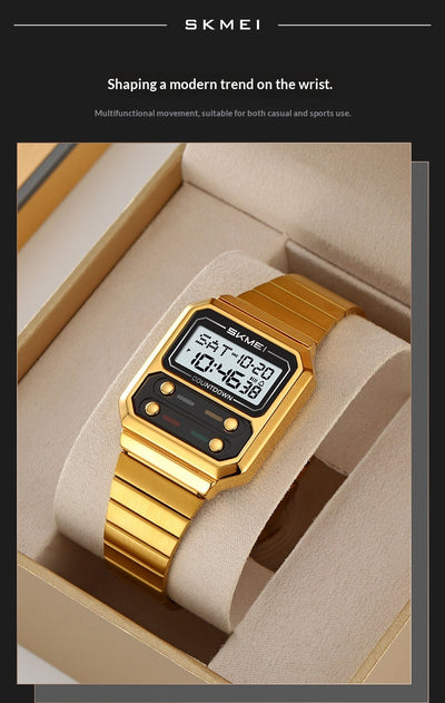 Reloj Digital Retro Multifuncional Resistente al Agua - Image 17