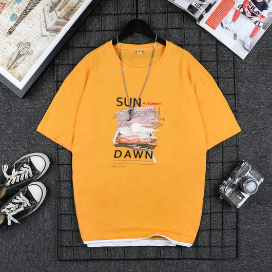 Camiseta de Algodón Puro para Hombre - Manga Corta Trend Tide - Image 7