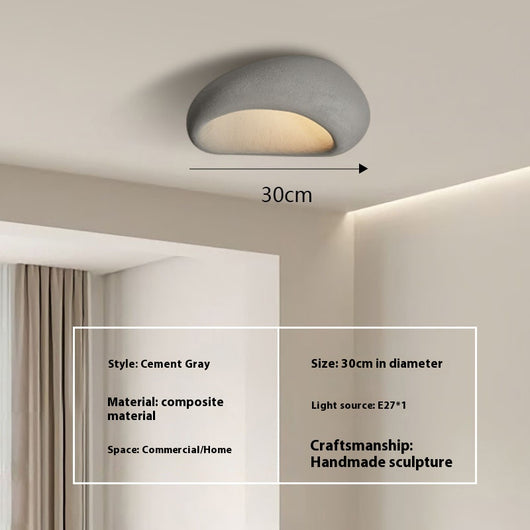 Lámpara de Techo Minimalista Japonesa Silenciosa Crema Moderna - Image 22