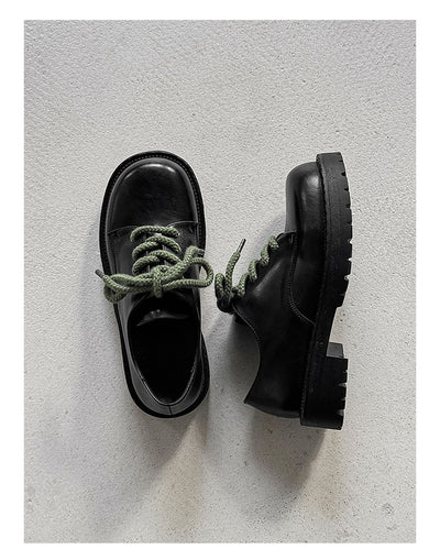 Zapatos Casuales de Cuero con Plataforma Elevadora para Hombre Big Head Derby - Image 26