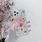 Flores Secas con Lámina de Plata para Fundas Móvil - Diseño Transparente en Resina Epoxi