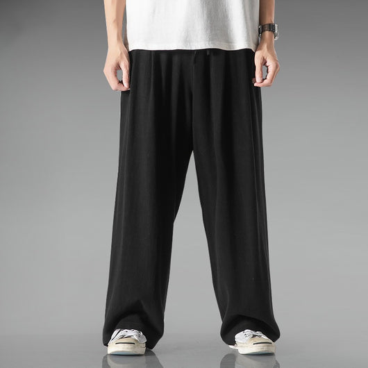 Pantalones Anchos de Lino y Algodón para Tallas Grandes - Cómodos y Transpirables - Image 4
