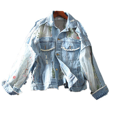 Abrigo Vintage Bordado Suelto y Casual para Mujer - Image 16