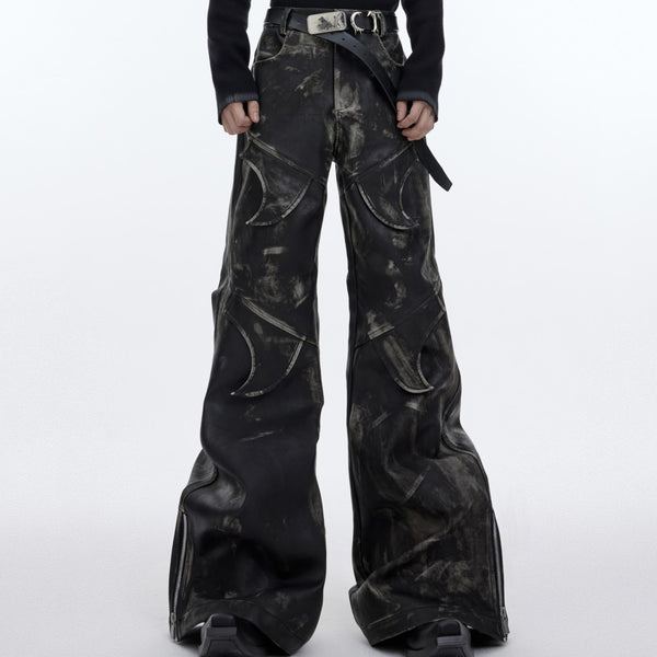 Pantalones Casuales Hombre Diseño Split Peso Pesado