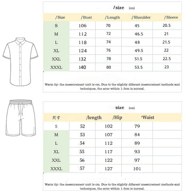 Conjunto Casual de Pantalones Cortos y Camiseta para Hombre - Image 11