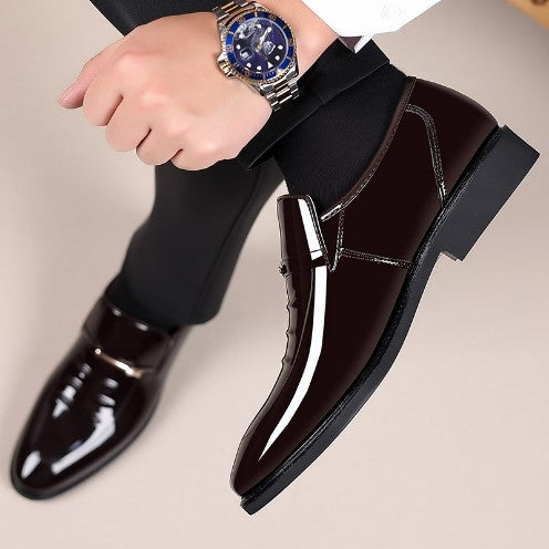 Zapatos de Cuero Charolado Estilo Británico para Hombre - Image 5
