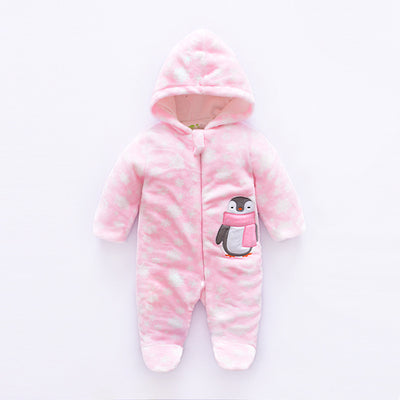 Jumpsuit de Terciopelo con Capucha para Bebé - Abrigo de Invierno - Image 5