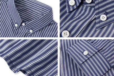 Camisa Vintage Americana Rayada Suelta y Versátil para Hombre - Image 8