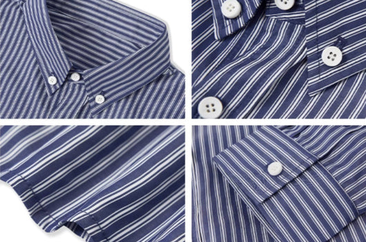 Camisa Vintage Americana Rayada Suelta y Versátil para Hombre - Image 8