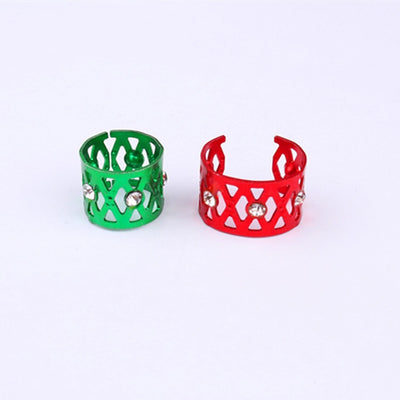 Anillos para Cabello y Pelucas con Joyas - Set de 7 Colores en Aluminio - Image 21