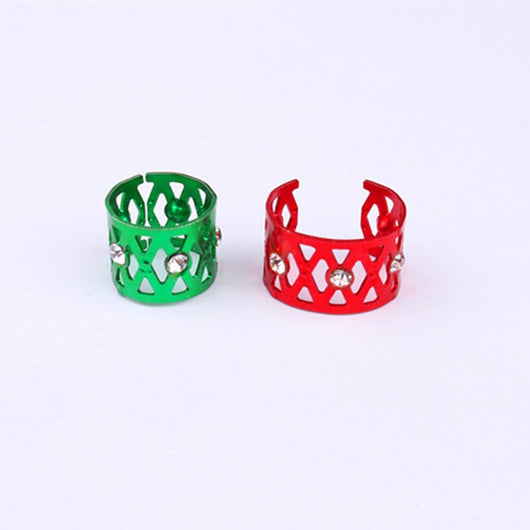 Anillos para Cabello y Pelucas con Joyas - Set de 7 Colores en Aluminio - Image 21