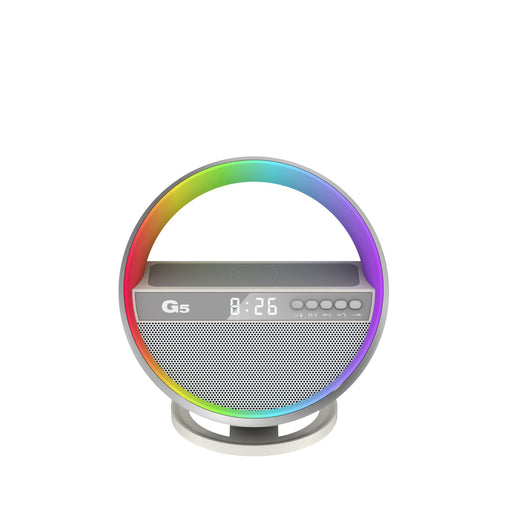 Lámpara Ambiental RGB con Cargador Inalámbrico y Altavoz Bluetooth - Image 4