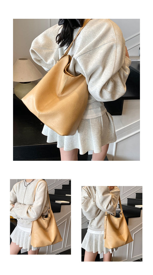 Bolso Tote de Hombro Leisure con Gran Capacidad y Textura - Image 17
