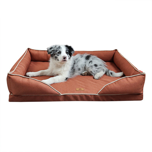 Cama Nido para Perros de Lino Extraíble y Lavable - Uso Todo el Año - Image 3