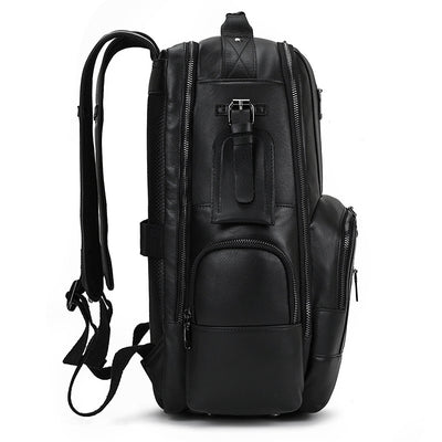 Mochila Multifuncional de Cuero Crazy Horse - Gran Capacidad Genuina - Image 7