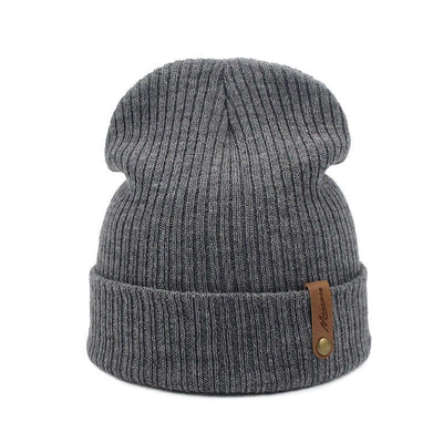 Gorro de Lana Tejida para Hombre y Mujer - Beanie Cálido para Otoño e Invierno