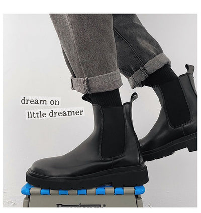 Botas Martin Chelsea Altas para Hombre Estilo Británico Clásico - Image 19