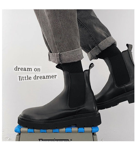 Botas Martin Chelsea Altas para Hombre Estilo Británico Clásico - Image 19