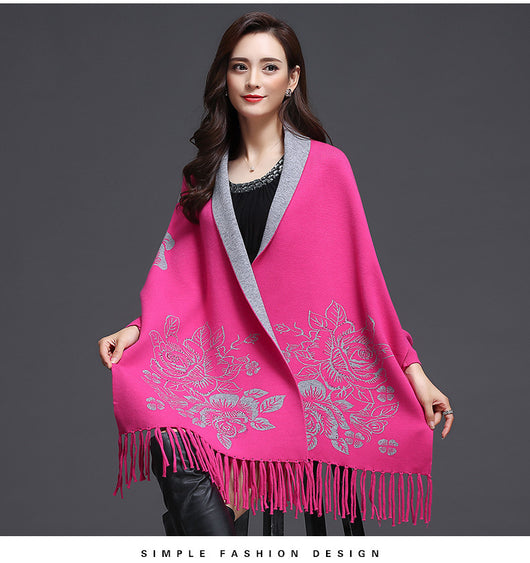 Cardigan Tejido Holgado con Borlas y Forro Grueso de Cachemira - Image 15