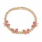Female Hip Hop Punk Cuban Buckle Grande Butterfly Necklace Dorado Rosado