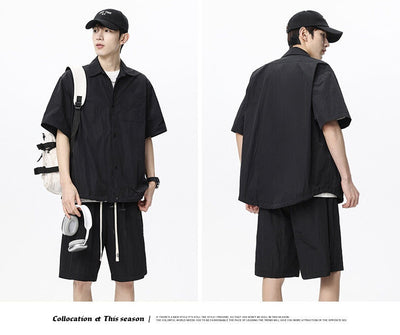 Conjunto de Dos Piezas: Shorts y Camisa Suelta de Cáñamo Transpirable - Image 15