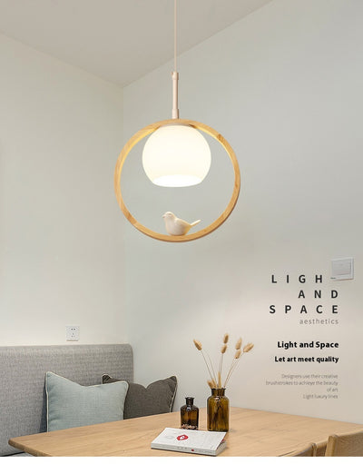 Lámpara Colgante Nórdica de Madera Maciza - Diseño Moderno para Escaleras - Image 13