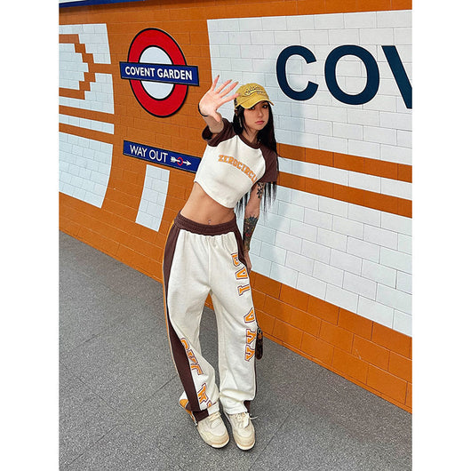 Pantalones Anchos Estilo Americano para Mujer - Image 11