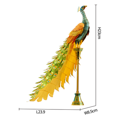 Modelo de Pavo Real Metálico para Armar - Image 14