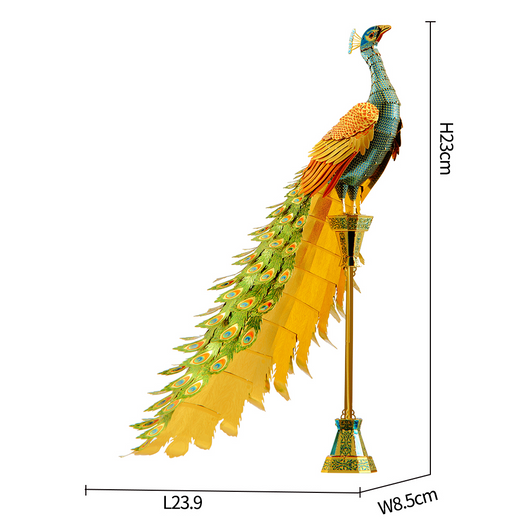 Modelo de Pavo Real Metálico para Armar - Image 14