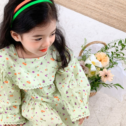 Vestido Infantil Estilo Occidental con Flores - Image 18